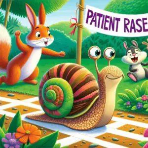 Speedy the Snail's Patient Race