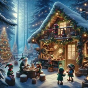 The Elven Family's Christmas Preparations