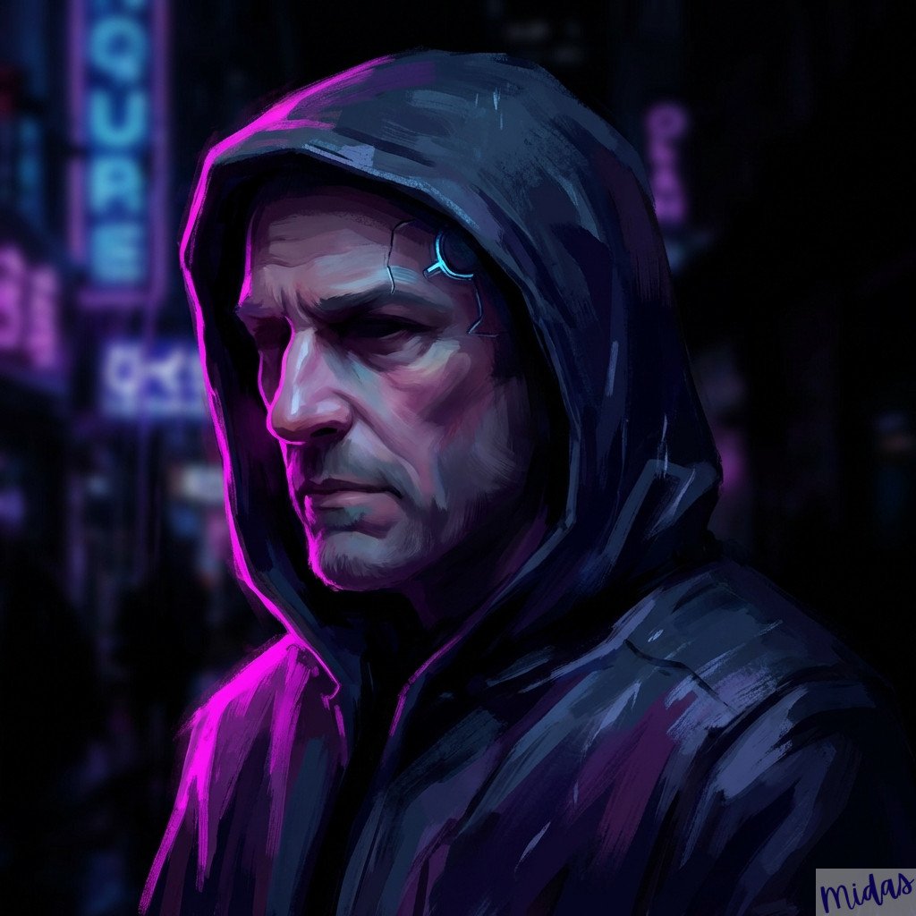 Cinematic concept art portrait, dark atmospheric mood, dramatic low-key lighting
