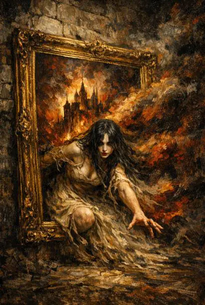 woman in mirror